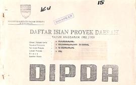 DIPDA Proyek Penambahan Modal pada PD. Bank Pasar Kec. Kebumen di Kab. Dati II Kebumen