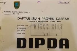 DIPDA Proyek pengembangan usaha ekonomi desa Kabupaten Kebumen