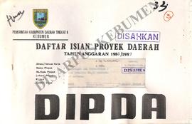 DIPDA Proyek Pemeliharaan Pemancar RSPD Kab. Dati II Kebumen di kecamatan Kebumen.