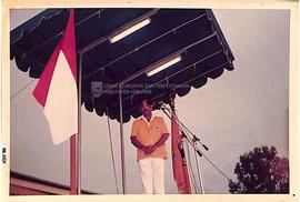 Foto Pidato sambutan oleh Bupati H.M.C Tohir pada kunjungan Ketua Umum DPP Golkar ke Kebumen